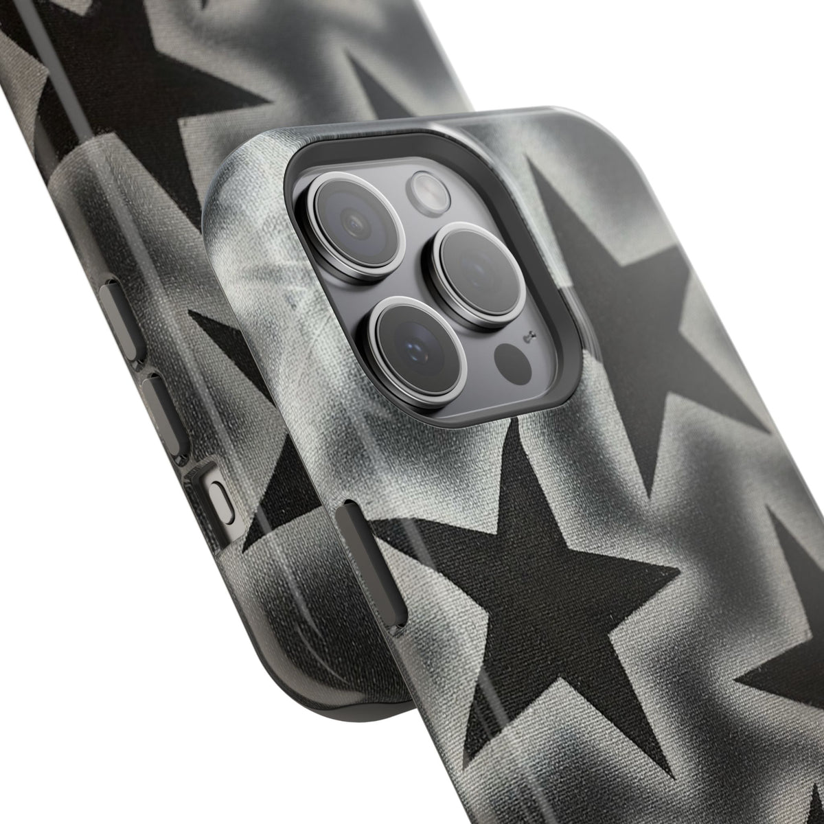 MagSafe "chrome stars" airbrush iPhone case