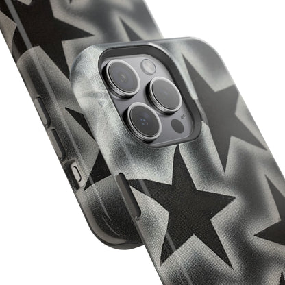 MagSafe "chrome stars" airbrush iPhone case