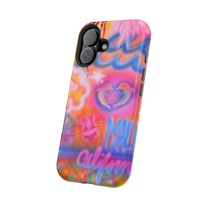 "mornings in malibu" MagSafe airbrush iPhone case