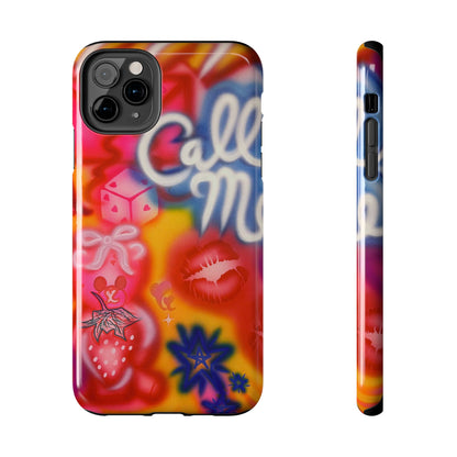 "CALL ME!" airbrush iPhone case