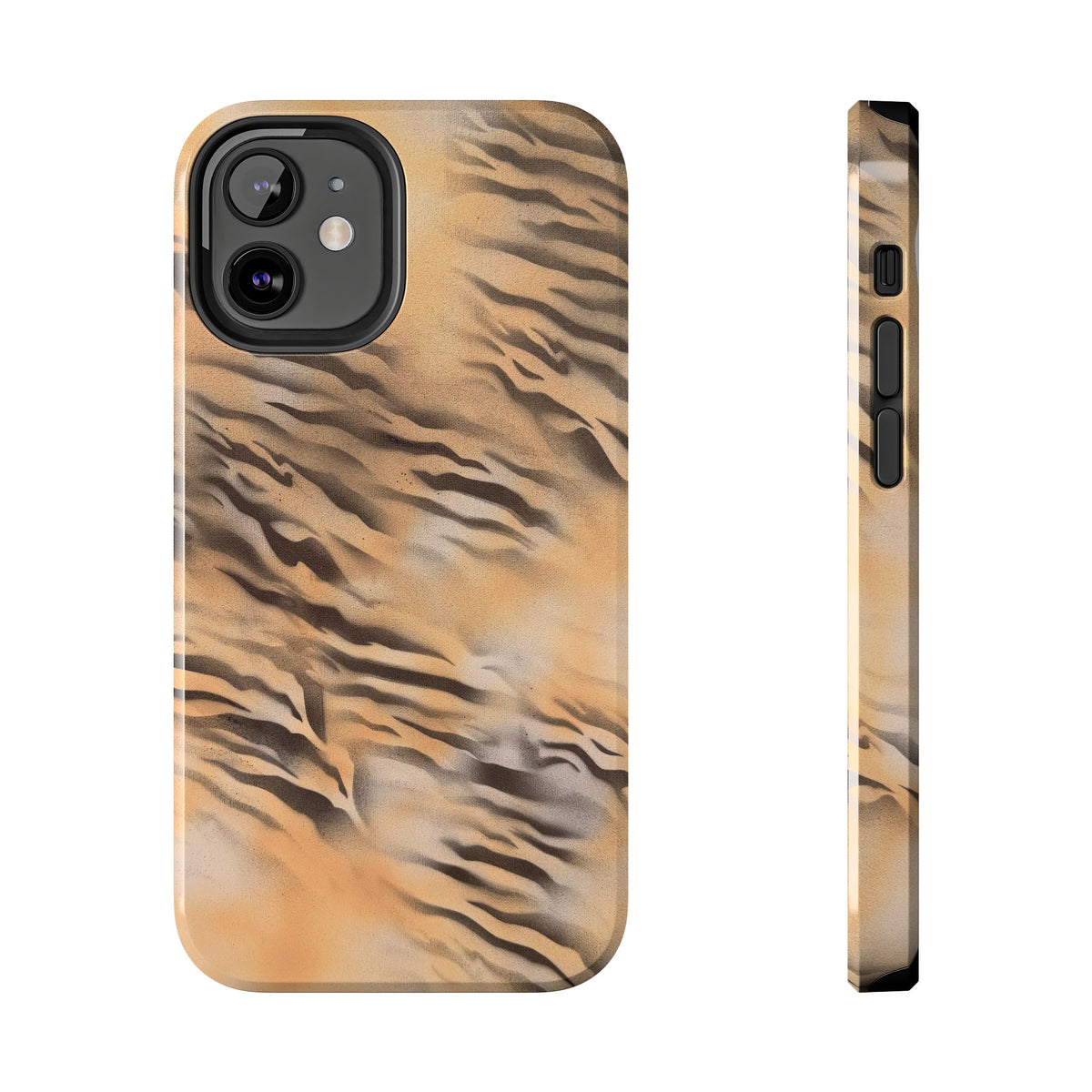 neutral tiger airbrush iPhone case