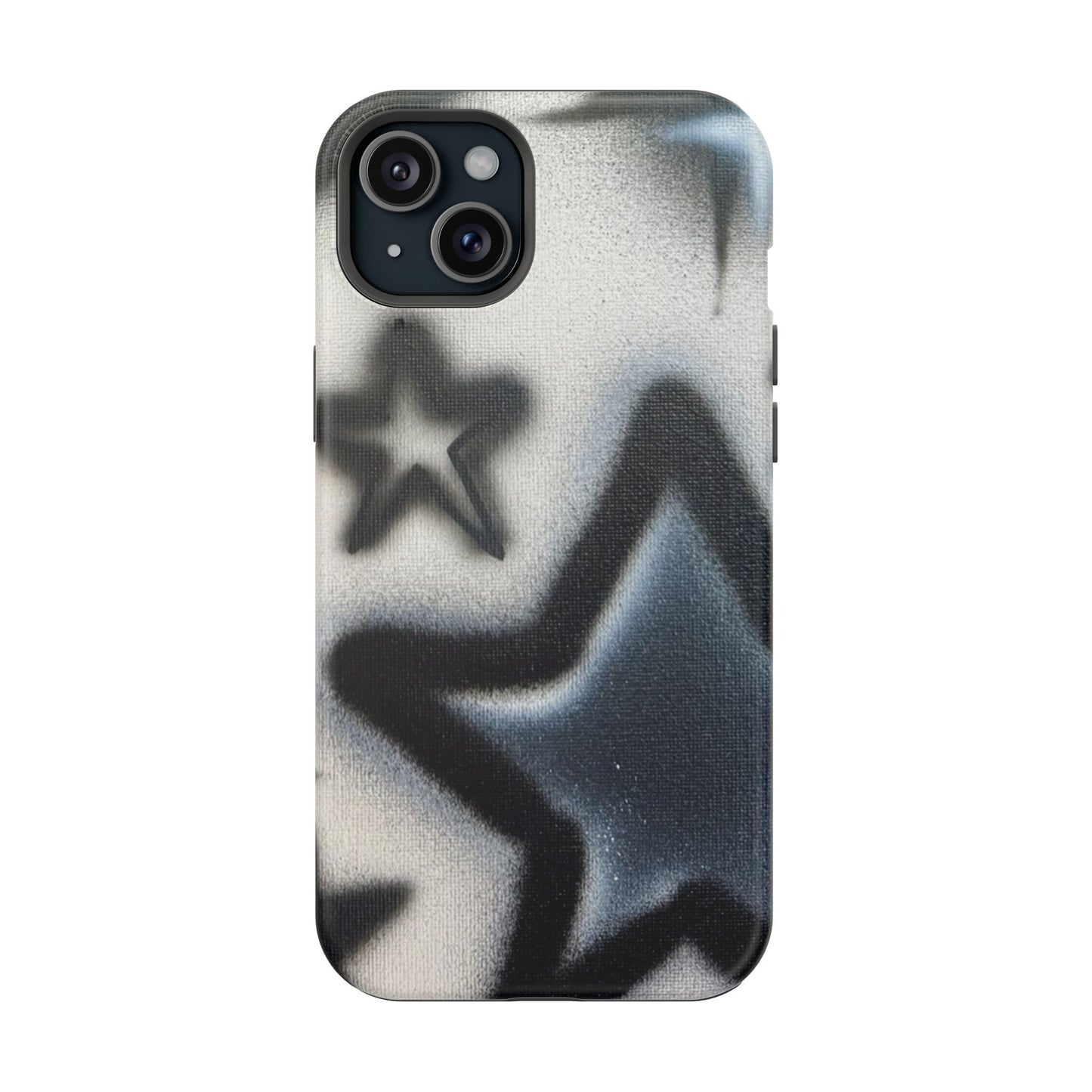 MagSafe "black & white stars" airbrush iPhone case