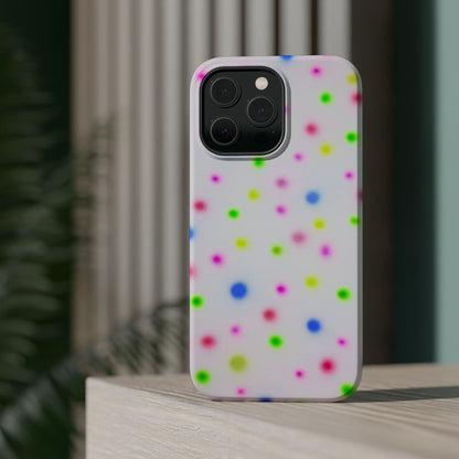 MagSafe "birthday cake polka dot" airbrush iPhone case