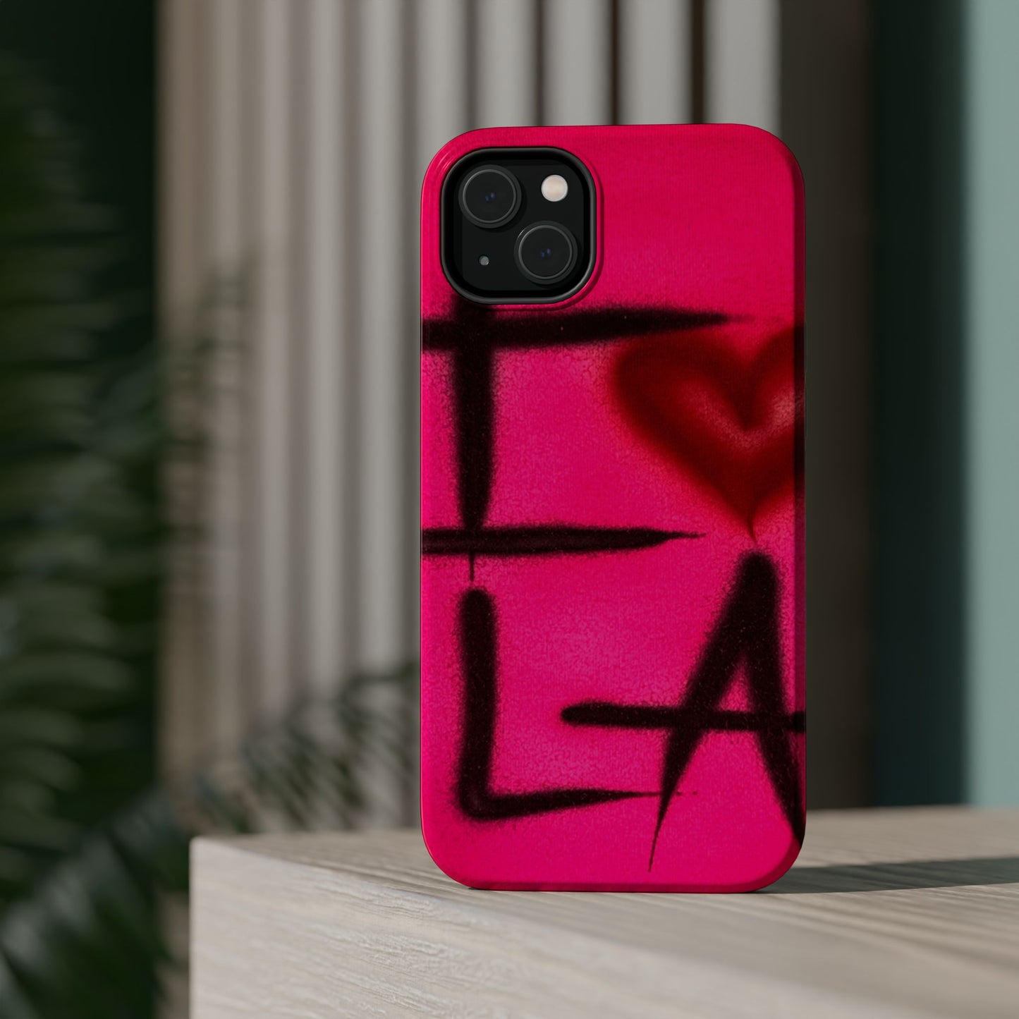 MagSafe „I ❤️ LA“ Airbrush iPhone-Hülle