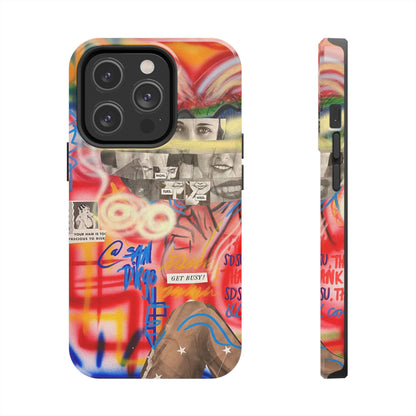 "get busy!" airbrush iPhone case