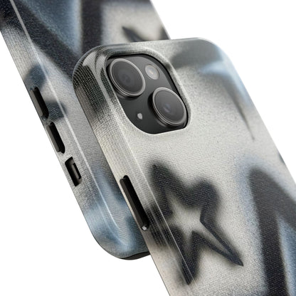 "black & white stars" airbrush iPhone case