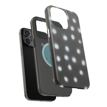 MagSafe "coconut noir polka dot" airbrush iPhone case