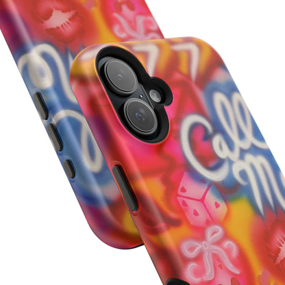 MagSafe "CALL ME!" airbrush iPhone case