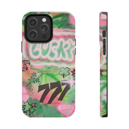 "so lucky" airbrush iPhone case