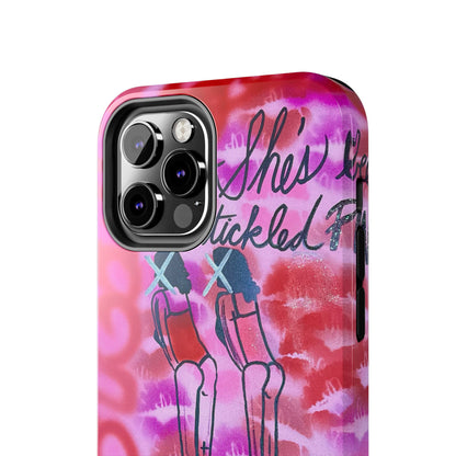 "tickled pink" airbrush iPhone case