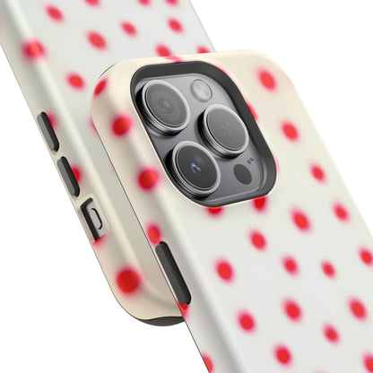 MagSafe "vanilla cherry polka dot" airbrush iPhone case