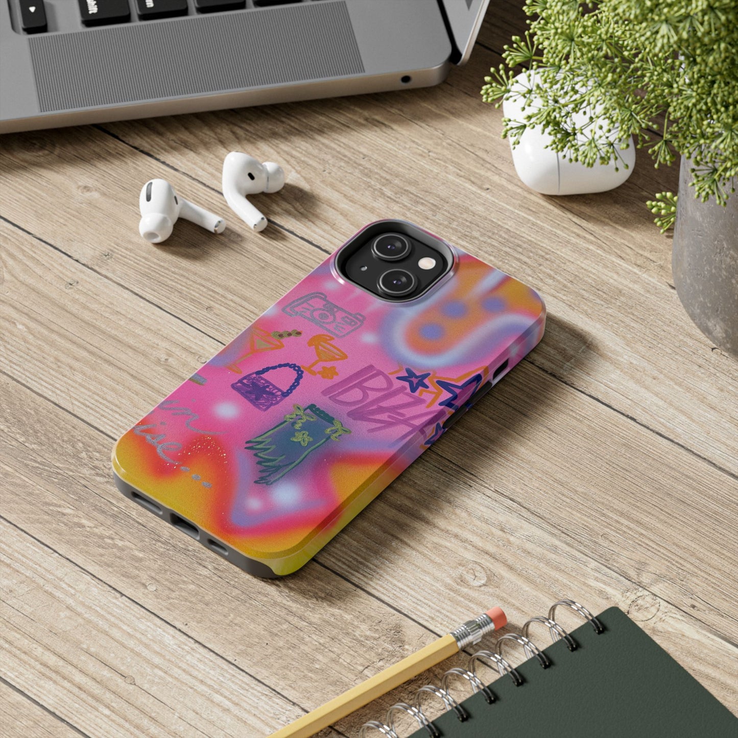 "ibiza" airbrush iPhone case
