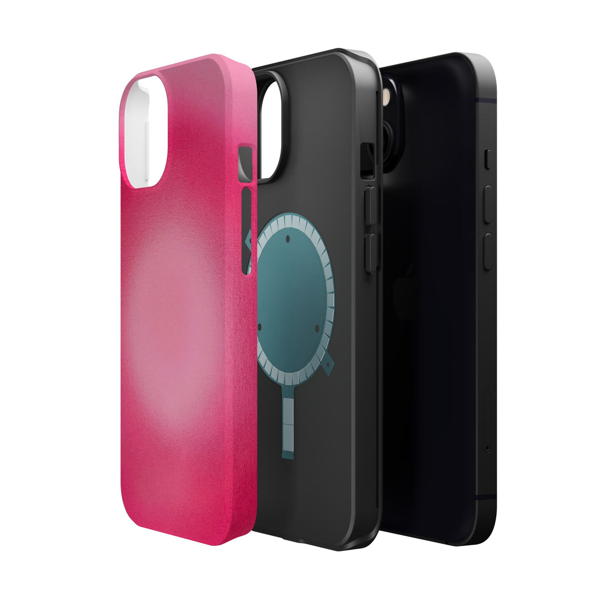 MagSafe "pinkberry" airbrush iPhone case