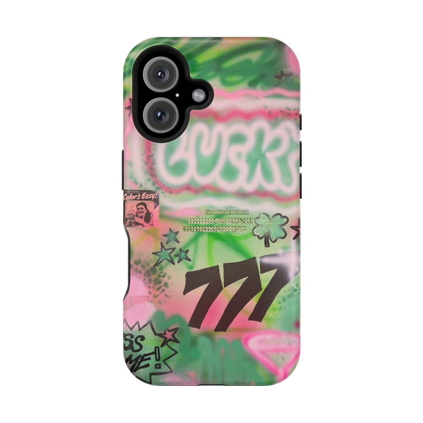 MagSafe "so lucky" airbrush iPhone case