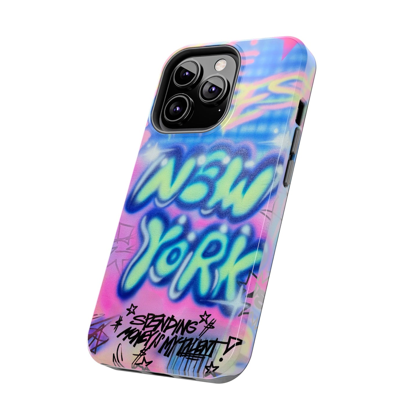 "spending money is my talent" airbrush iPhone case