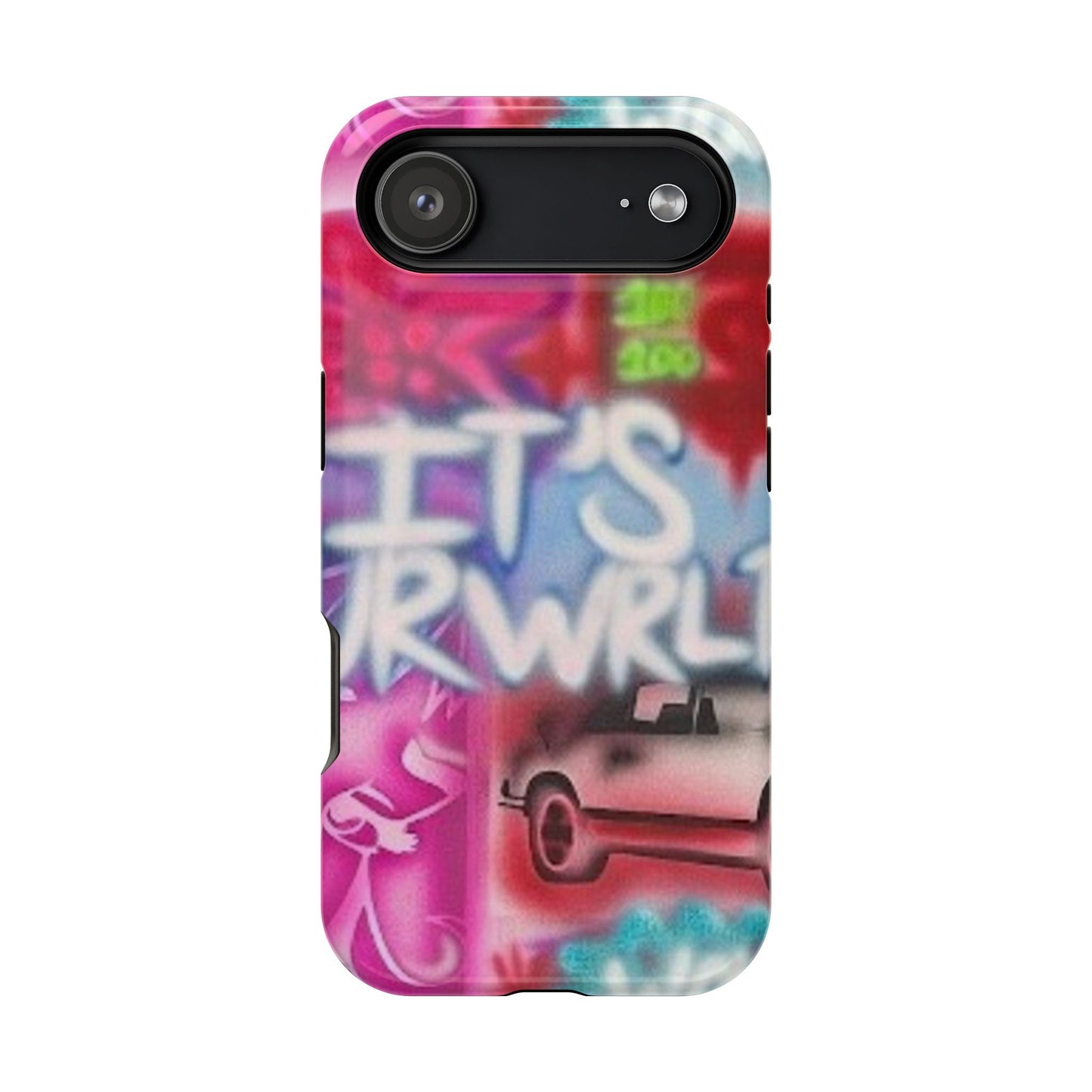 MagSafe „its ur WRLD“ Airbrush iPhone Hülle
