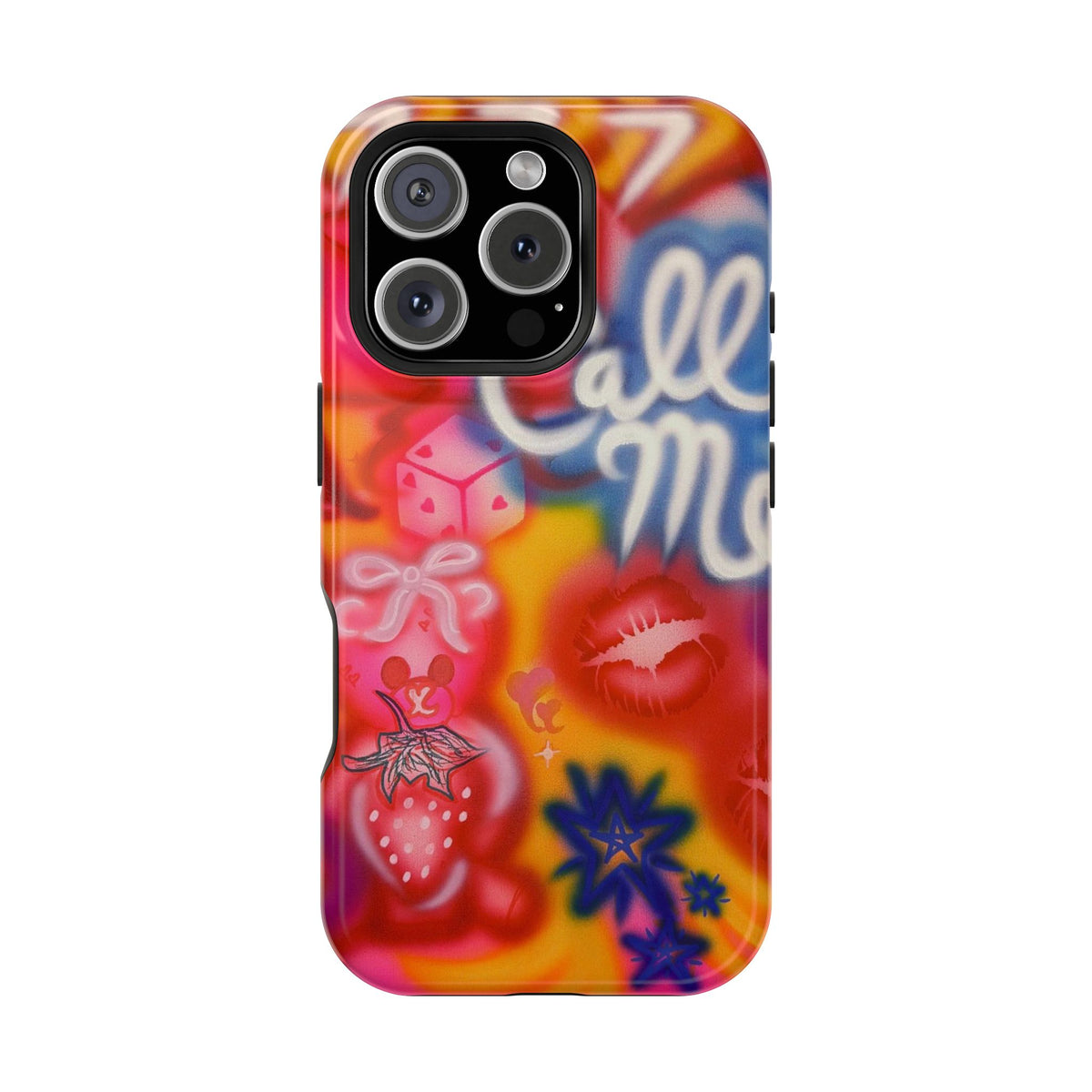 MagSafe "CALL ME!" airbrush iPhone case