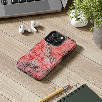 "red cheetah" airbrush iPhone case
