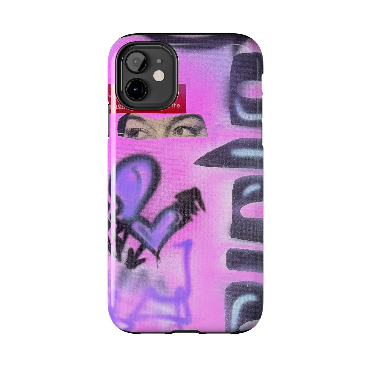 "Lila Prinzessin" Airbrush iPhone Hülle