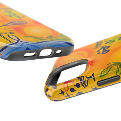 MagSafe Airbrush iPhone Hülle „citrus coastline“