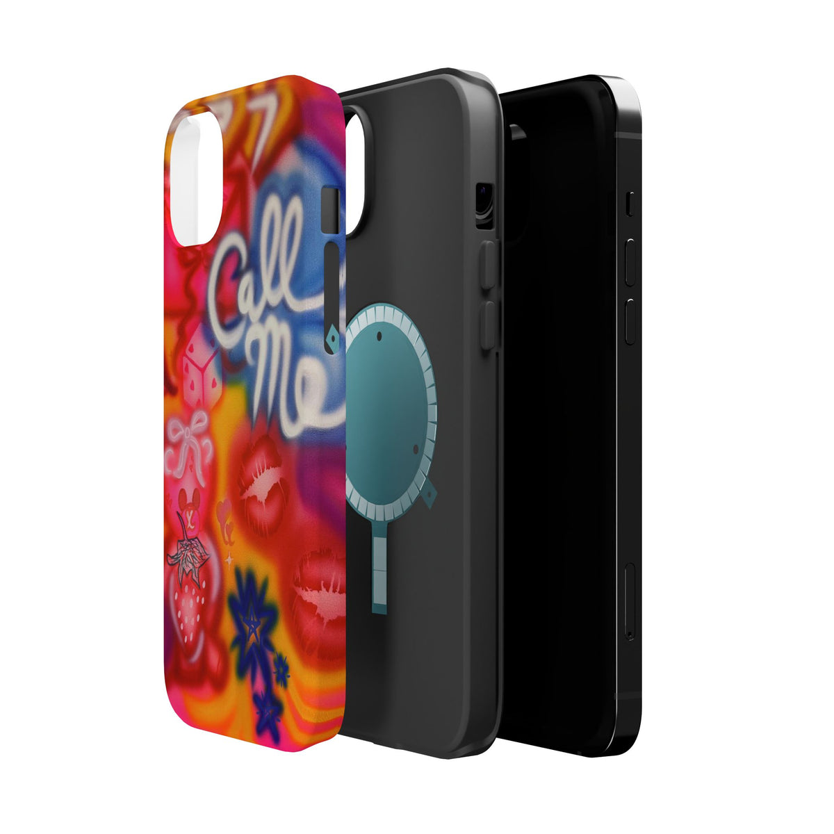 MagSafe "CALL ME!" airbrush iPhone case