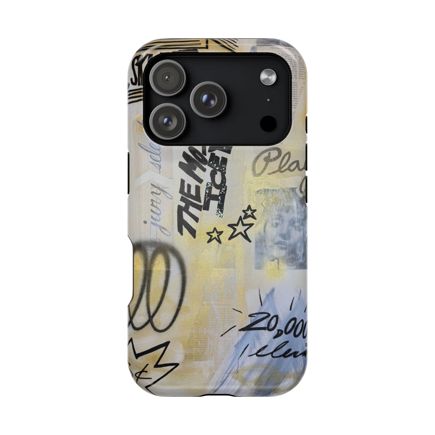 MagSafe "golden glacier" airbrush iPhone case