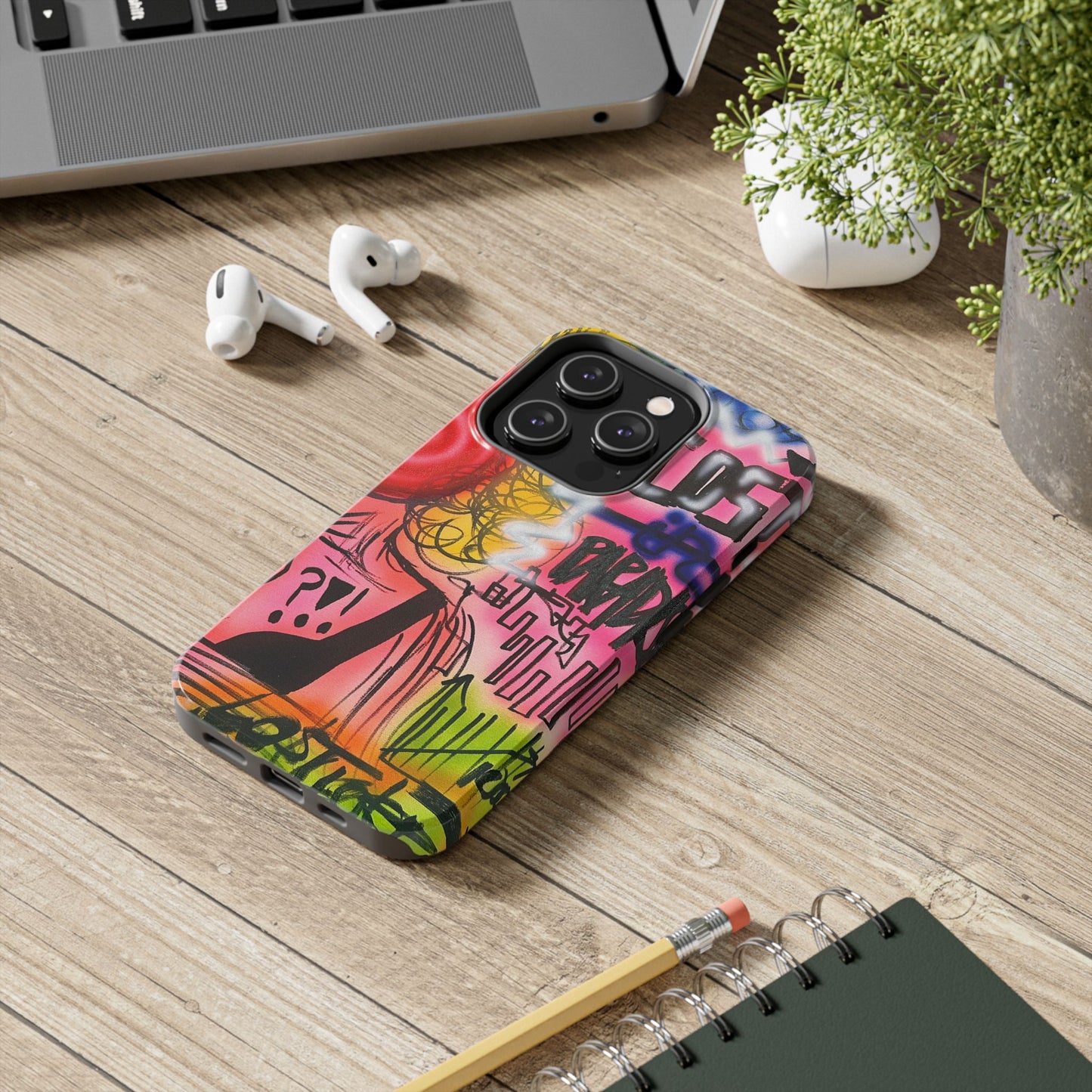 "lost in paradise" airbrush iPhone case
