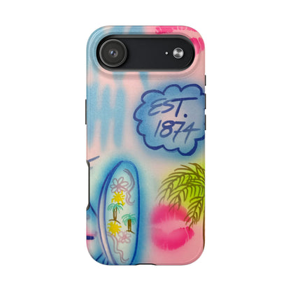 "in the wave" airbrush iPhone case