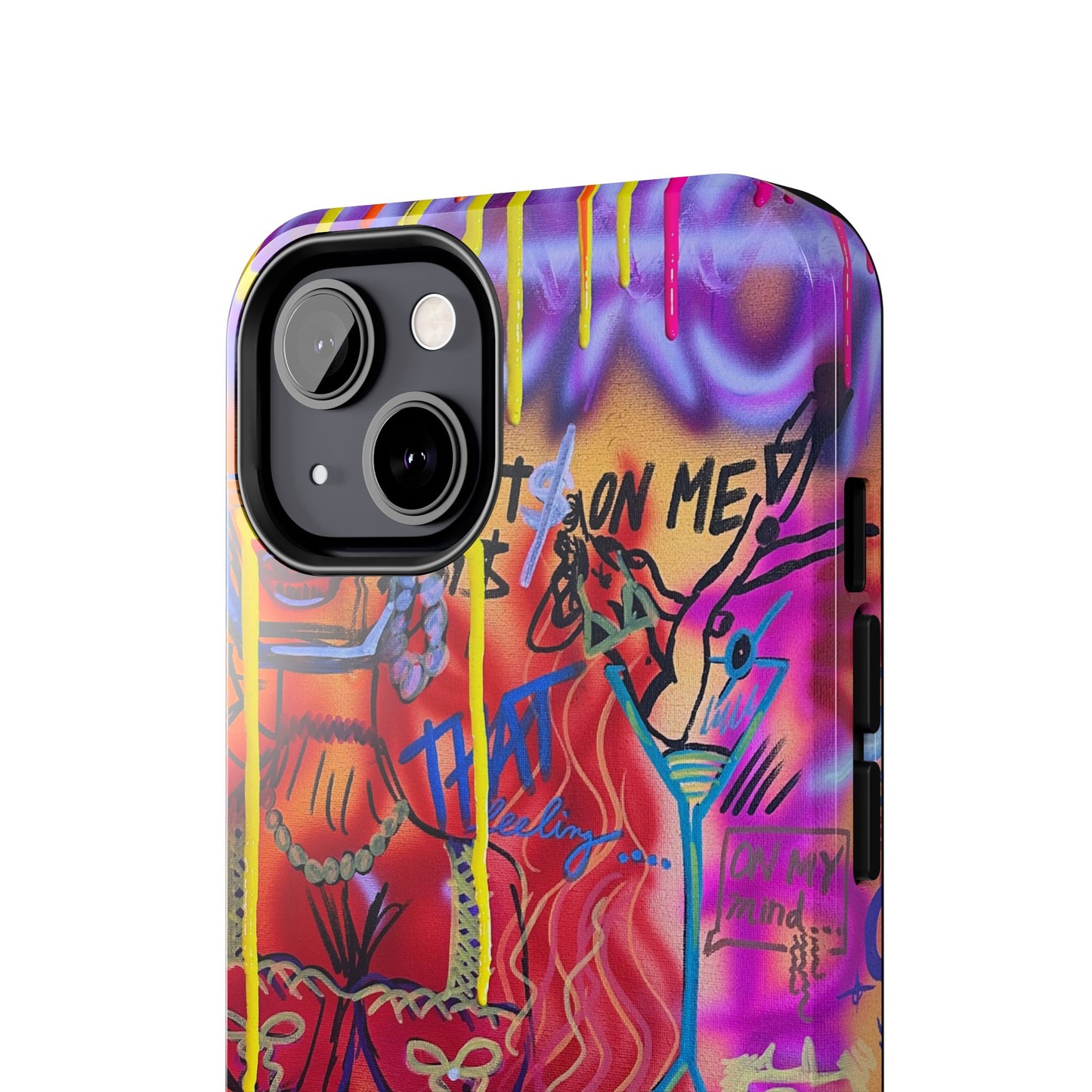 "shots on me" airbrush iPhone case