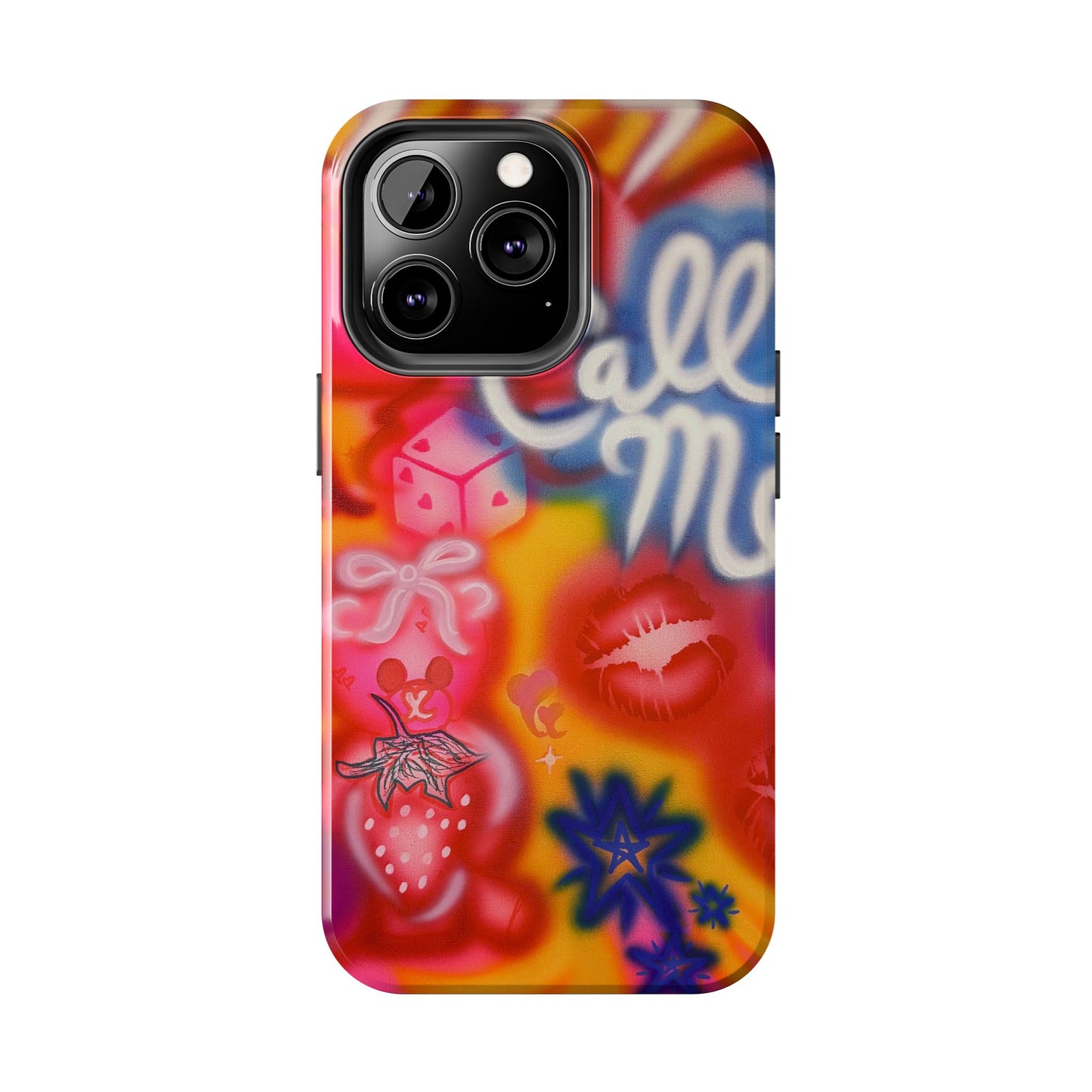 "CALL ME!" airbrush iPhone case