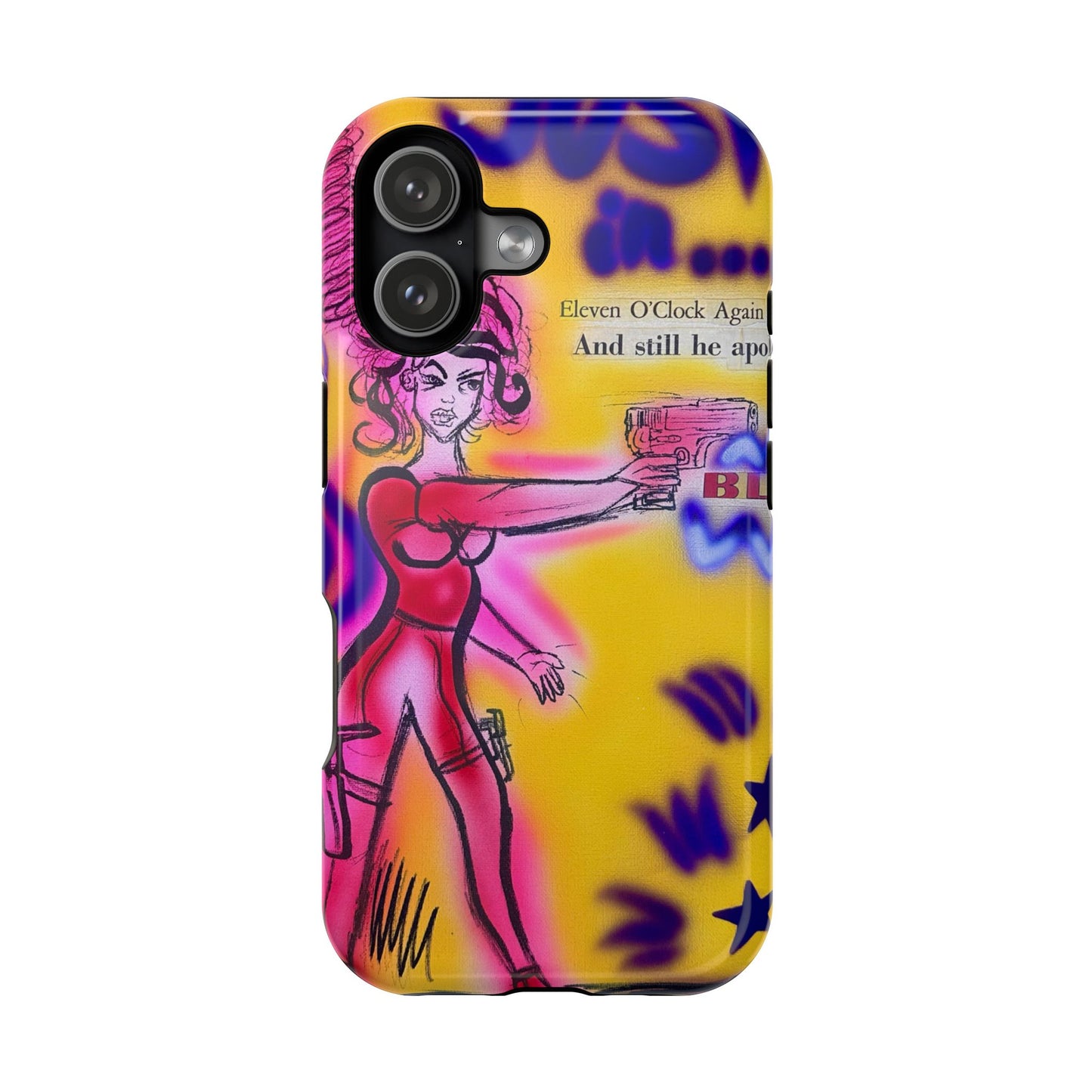 MagSafe „Spiraling Thoughts“ Airbrush iPhone Hülle