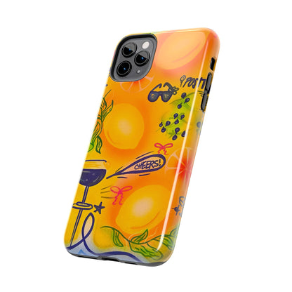 "citrus coastline" airbrush iPhone case