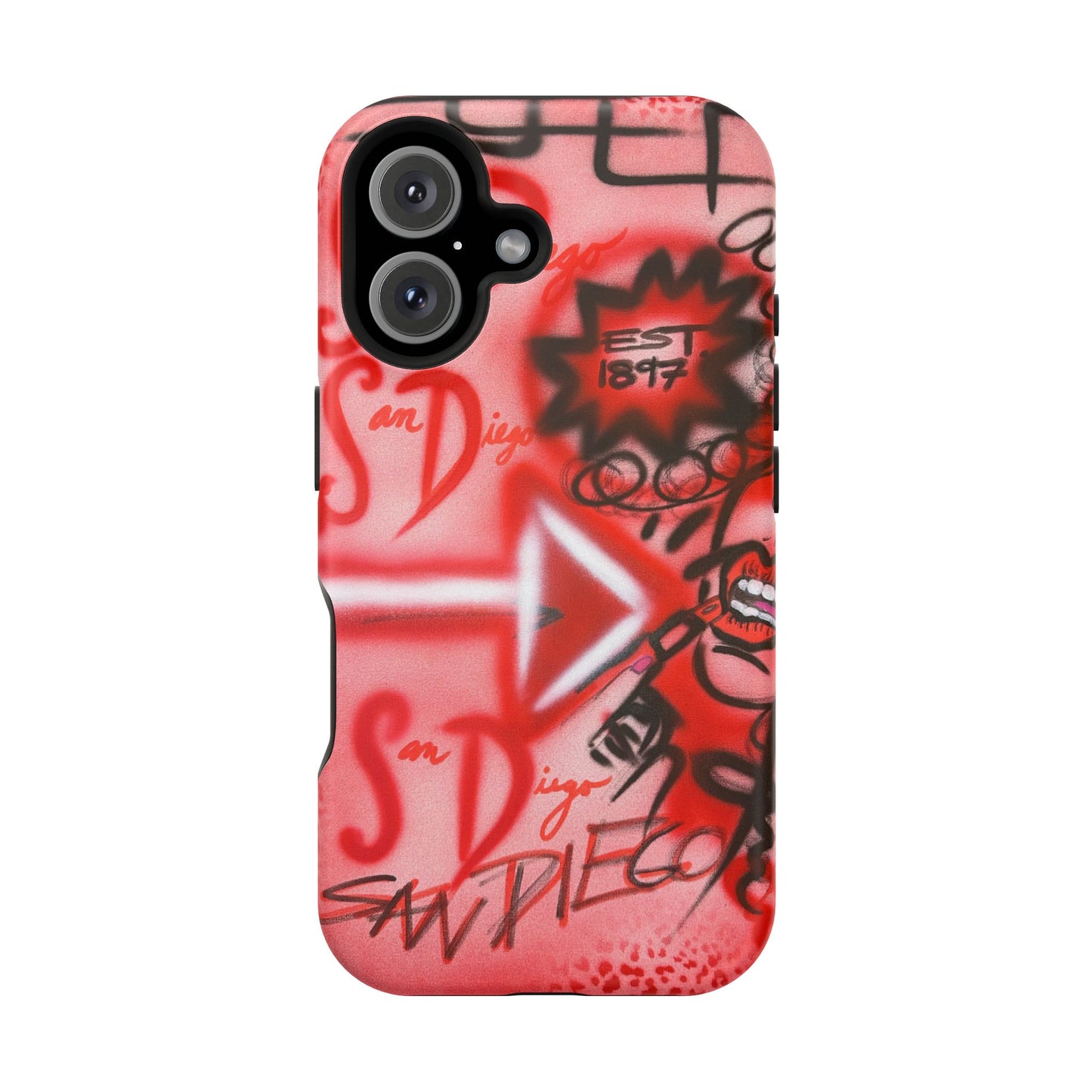 MagSafe "San Diego" Airbrush iPhone-Hülle