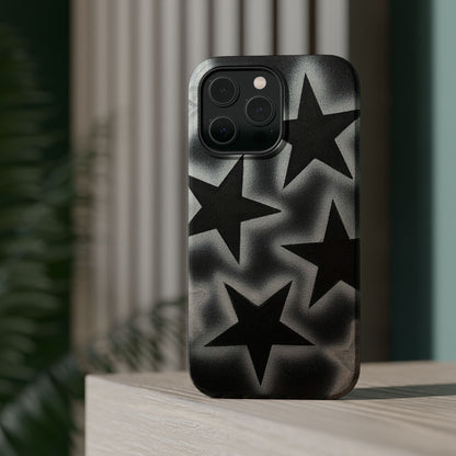 MagSafe "chrome stars" airbrush iPhone case
