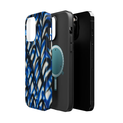 MagSafe "abstract hearts" airbrush iPhone case