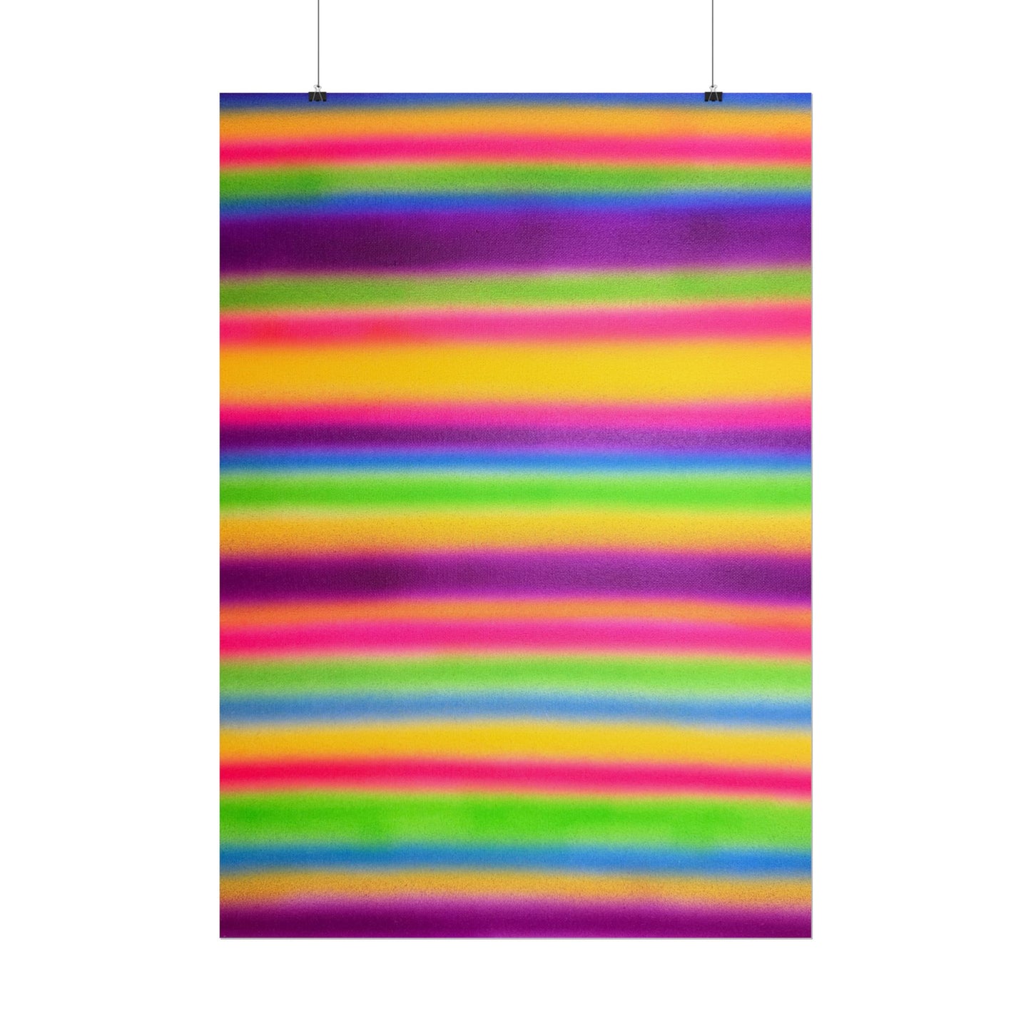 "colorful stripes" airbrush rolled print