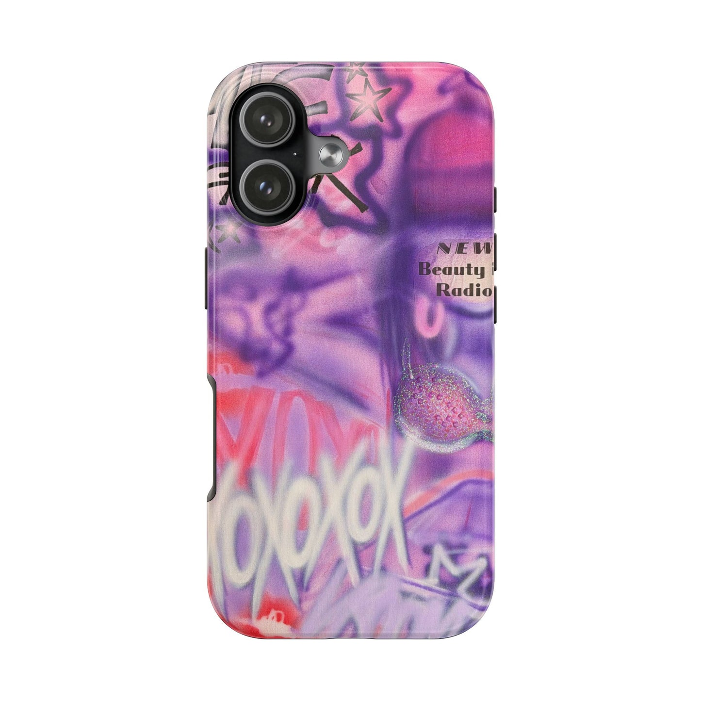 "mic check" airbrush iPhone case