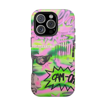 MagSafe "green camo" airbrush iPhone case