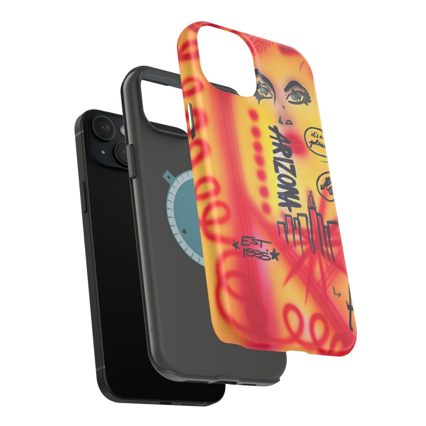 MagSafe "tempe, az" airbrush iPhone case