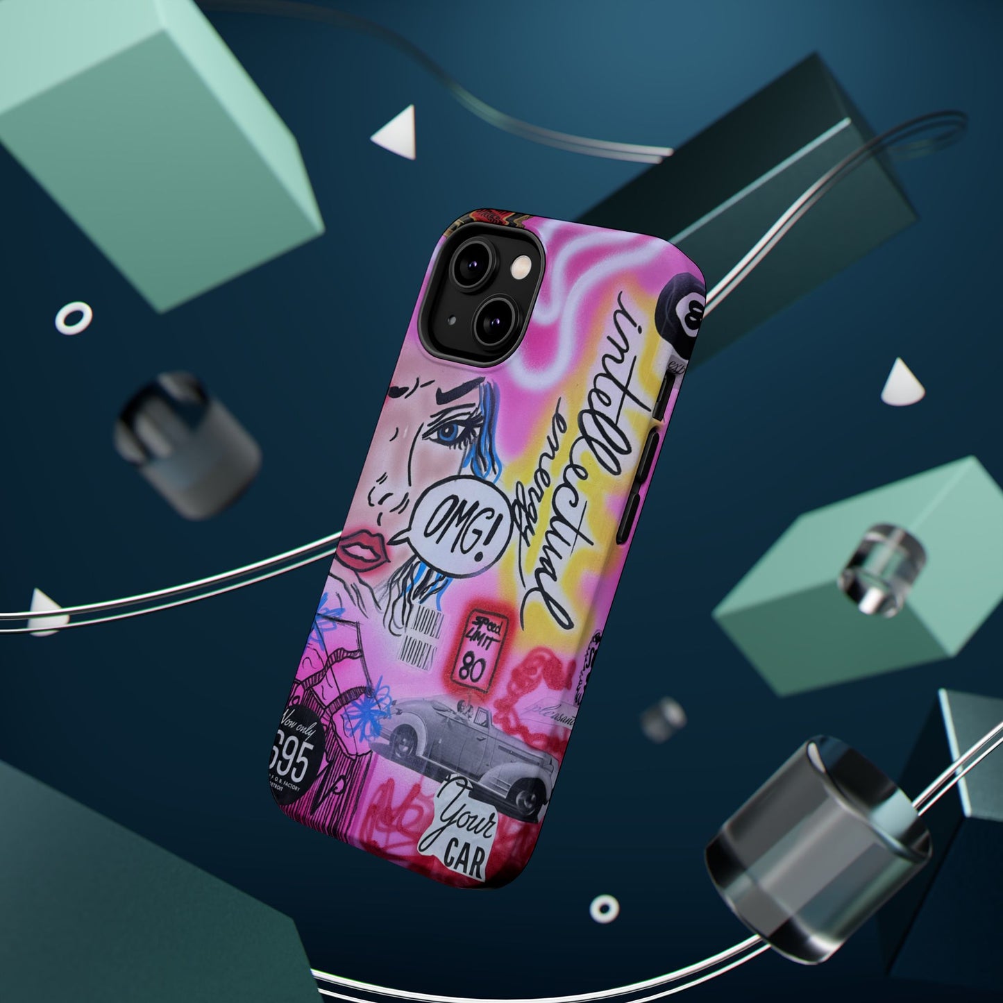 MagSafe "intellektuelle Energie" Airbrush iPhone Hülle