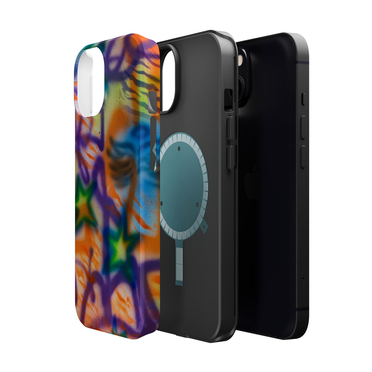 MagSafe "streetwear angel" airbrush iPhone case