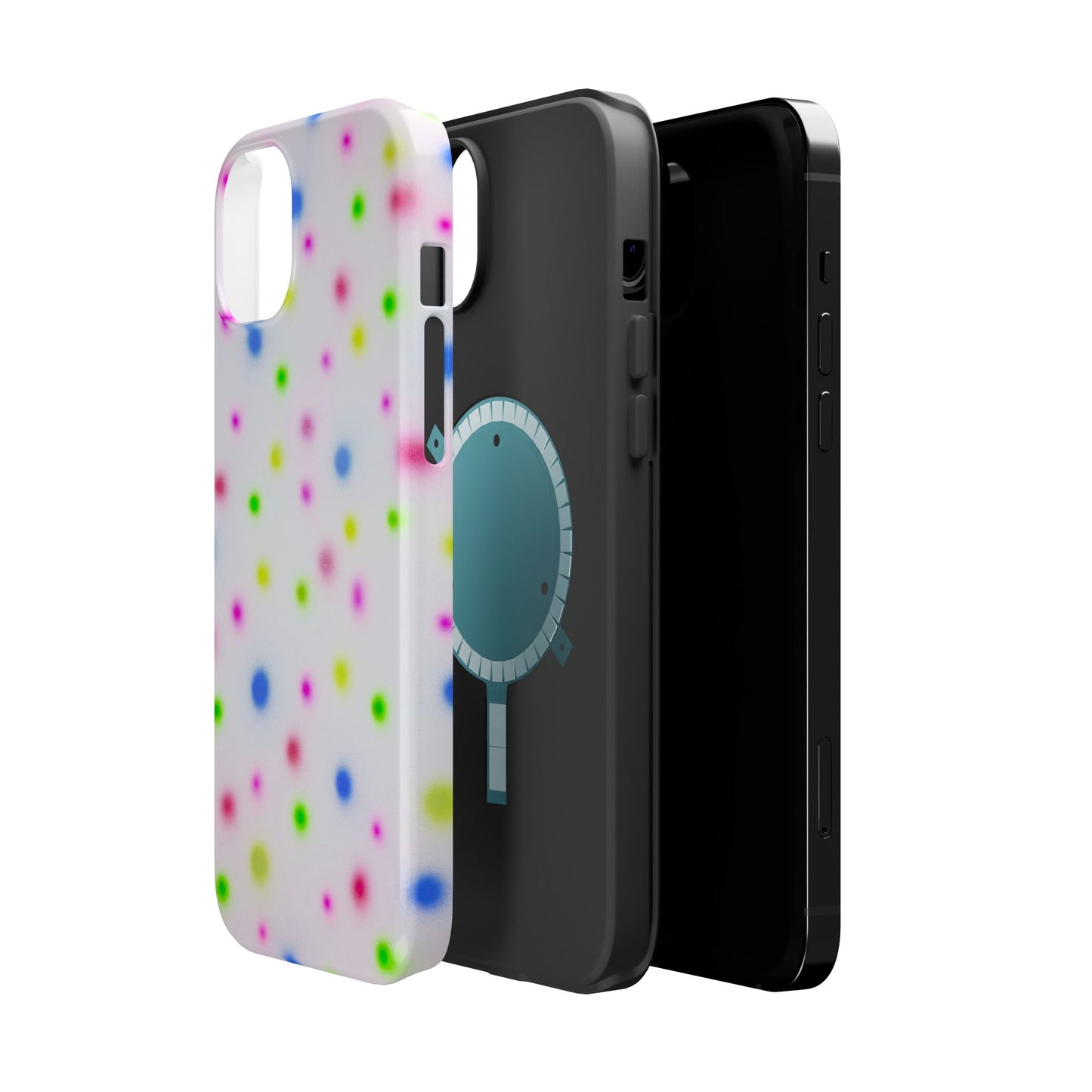 MagSafe "birthday cake polka dot" airbrush iPhone case