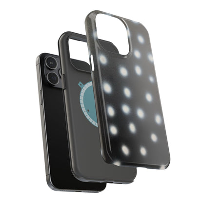 MagSafe "coconut noir polka dot" airbrush iPhone case