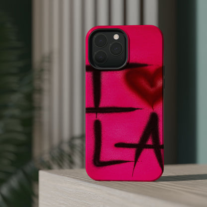 MagSafe „I ❤️ LA“ Airbrush iPhone-Hülle