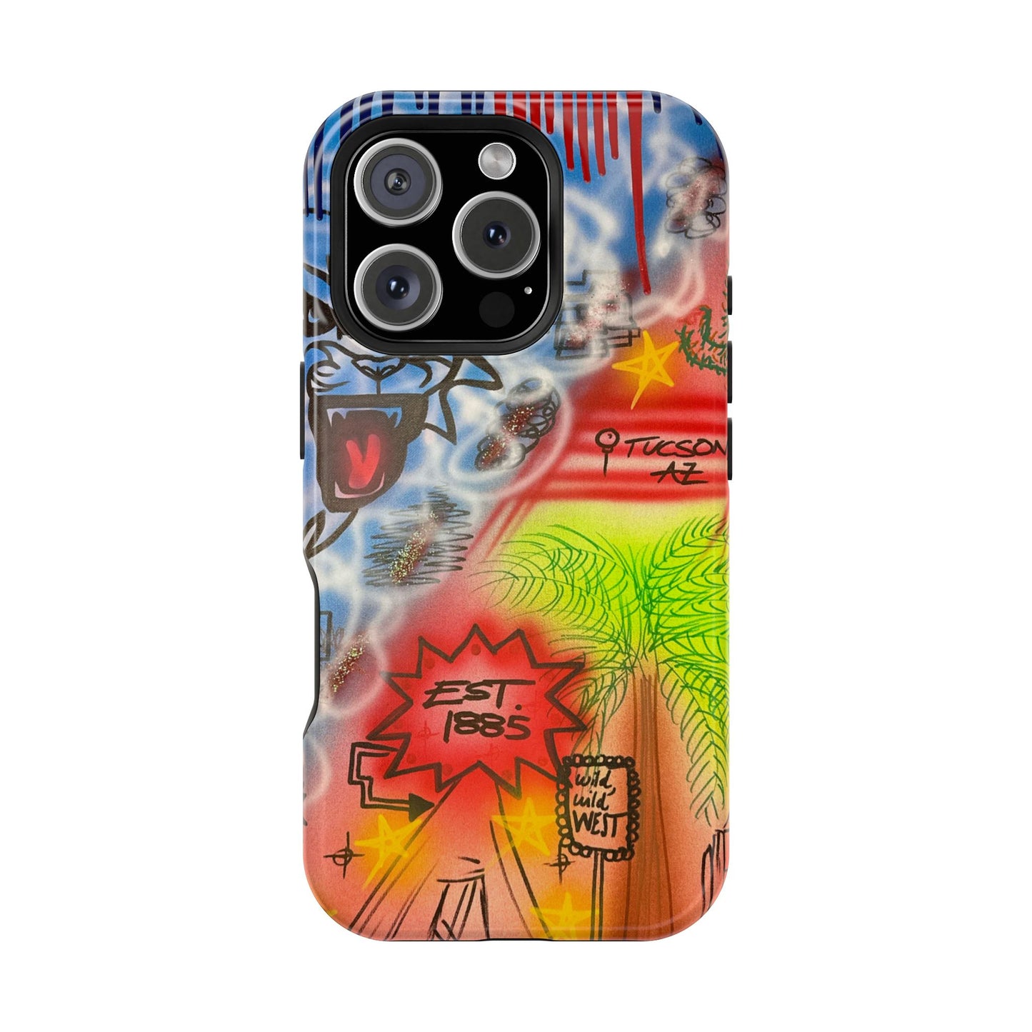 MagSafe Airbrush iPhone-Hülle „Tucson, AZ“