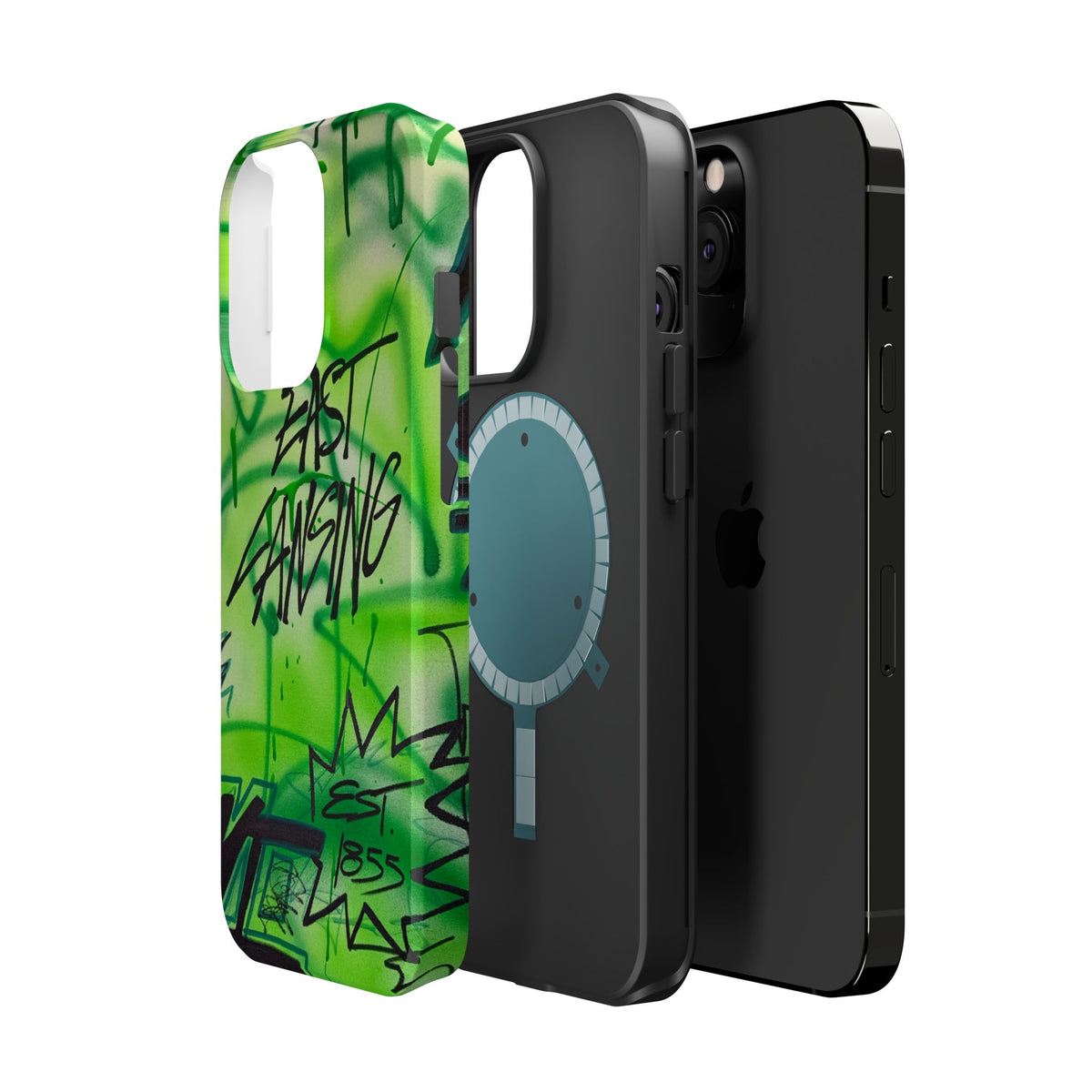 MagSafe "east lansing, mi" airbrush iPhone case