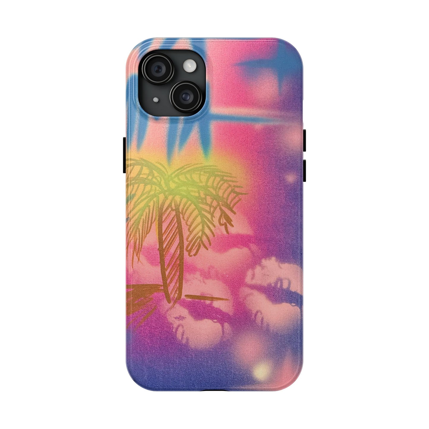 "glowy night" airbrush iPhone case