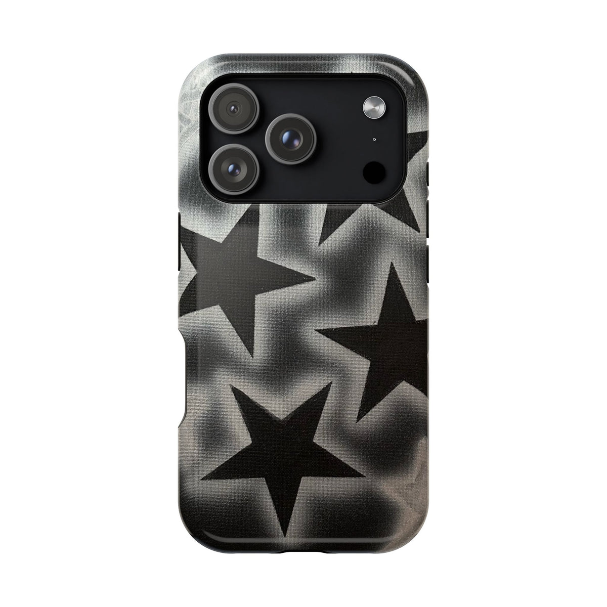 MagSafe "chrome stars" airbrush iPhone case