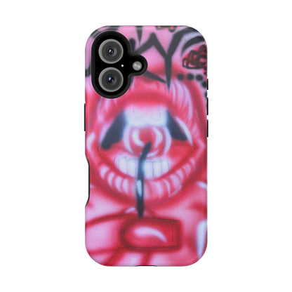 MagSafe "be happy, go lucky" Airbrush-iPhone-Hülle