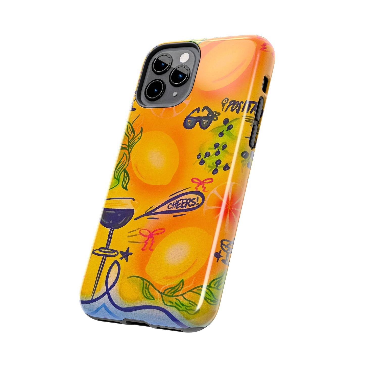 "citrus coastline" airbrush iPhone case